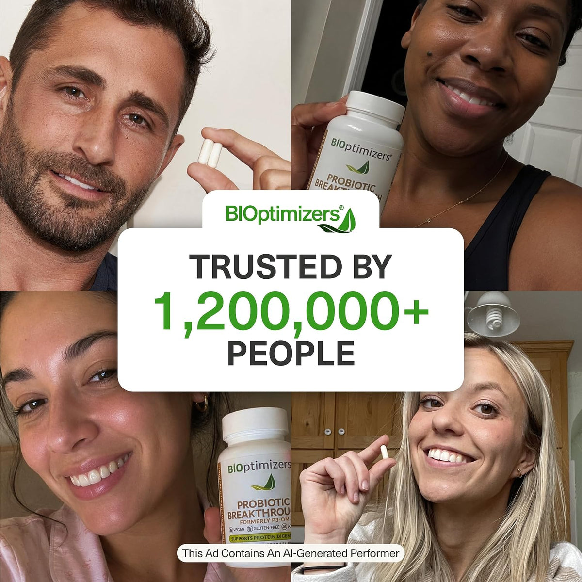 BIOptimizers Probiotic Breakthrough, Gut & Digestive Support, 60 Capsules BIOptimizers®