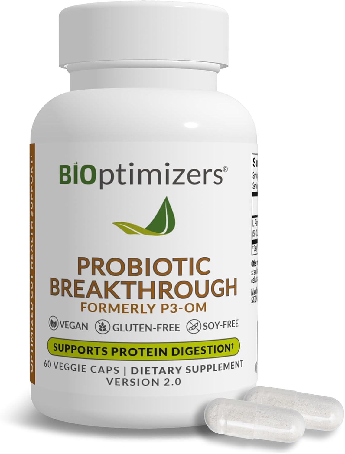 BIOptimizers Probiotic Breakthrough, Gut & Digestive Support, 60 Capsules BIOptimizers®