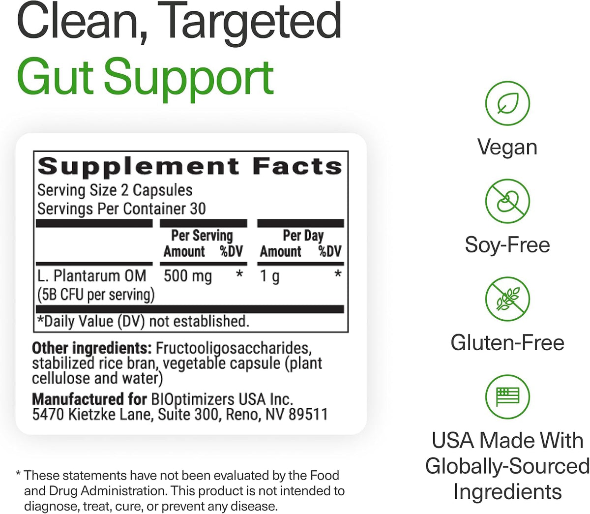 BIOptimizers Probiotic Breakthrough, Gut & Digestive Support, 60 Capsules BIOptimizers®