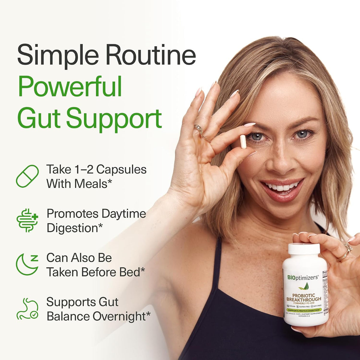 BIOptimizers Probiotic Breakthrough, Gut & Digestive Support, 60 Capsules BIOptimizers®