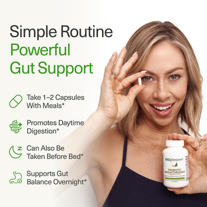 BIOptimizers Probiotic Breakthrough, Gut & Digestive Support, 60 Capsules BIOptimizers®